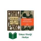 İş Bankası Kültür Yayınları Sherlock Holmes Kitabı (Ciltli) + Geometri + Dünya Klasiği Hediye