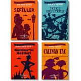 İş Bankası Kültür Yayınları Türkiye Iş Bankası Iş Çocuk Klasikleri Seti 4 Kitap | Sefiller, Iki Yıl Okul Tatili, Gulliver’in Gezileri, Çalınan Taç