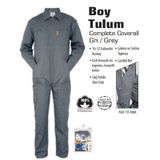 İş Elbisesi İşçi Tulumu Boy Gri XL Beden