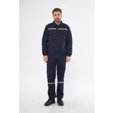 İş Elbisesi Mont Pantolon Takım 7/7 Gabardin Kumaş Reflektörlü