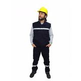 İş Elbisesi Yelek Pantolon Takım 7/7 Gabardin Kumaş
