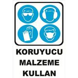 Iş Güvenliği Levhası Uyarıcı Levha Ikaz Levhası Koruyucu Malzeme Kullan 20X30 cm