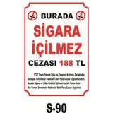Iş Güvenliği Pvc Dekota Uyarı - Ikaz Levhası Sigara Içilmez (125510804)