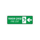 İş Güvenliği Uyarı Levhası 12X34 Cm. (Fd 1234 013 Pvc İkaz Tabelası Kapı Duvar