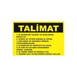 İş Güvenliği Uyarı Levhası 20X30 Cm Kapı Duvar İkaz Tabelası Pvc