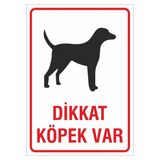 İş Güvenliği Uyarı Levhası 24X34 Cm. (Dikkat Köpek Var) (İg018) Pvc Kolay Montaj