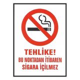 İş Güvenliği Uyarı Levhası 25X35 Cm Dekota Kapı Duvar İkaz Tabelası