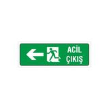İş Güvenliği Uyarı Levhası (Çıkış Sağ) 12X34 Cm. (Fd 1234 008 Pvc İkaz Tabelası