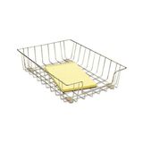 Iş Istasyonu Mektup Masa Tepsisi Düzenleyici, Tel, Gümüş (60012), 3 x 10 x 14-1/8" - standart