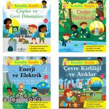 Iş Kültür Kendin Keşfet Serisi 4 Kitap Set (Çöpler ve Geri Dönüşüm, Doğa Tehlikede, Enerji ve Elektrik, Çevre Kirliliği ve Atıklar)