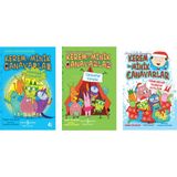 Iş Kültür Kerem ve Minik Canavarlar 3 Kitap Set (Karanlıktaki Canavarlar, Canavarlar Yılbaşı’nı Kutluyor, Canavarlar Kampta)