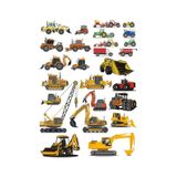 İş Makineleri Sticker Set-1 19 Parça Telefon, Tablet, Defter, Laptop Sticker