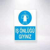 İş Önlüğü Giyiniz Sticker 20X28 Cm