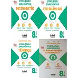 İsabet Yayınevi Isabet 8. Sınıf Türkçe - Matematik - Fen Bilimleri - İnkılap Tarihi Uygulamalı Soru Dünyası
