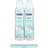 ISANA Aloe Vera İçerikli Tıraş Köpüğü 150 ml X2 Adet Hassas Cilt İçin Profesyonel Tıraş Deneyimi