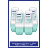 ISANA Deodorant Roll On 24 Saate Kadar Etkili 50 ml X4 Adet