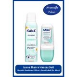 ISANA Ekstra Hassas Seti: Sensitiv Deodorant 150 ml + Sensitiv Roll On 50 ml