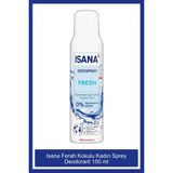 Isana Ferah Kokulu Deodorant Sprey 150 ml 48 Saate Kadar Etkili Unisex Kullanım İçin