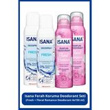 ISANA Ferah Koruma Deodorant Seti: Fresh + Floral Romance Deodorant 4x150 ml