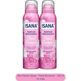 ISANA Floral Romance Deo-Parfüm Sprey 300 ml Unisex Kullanıma Uygun Çiçeksi Koku
