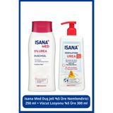 ISANA Med Duş Jeli %5 Üre Nemlendirici 250 ml + Vücut Losyonu %5 Üre 300 ml Set