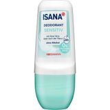 Isana Roll-On Deodorant Kadın 50 ml Hafif Hoş Kokulu Pudrasız Alüminyum ve Alkol İçermeyen 24 Saat Etkili