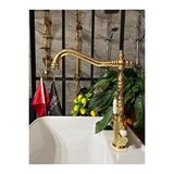 İSAOĞLU YAPI Altın 3 Yollu Mutfak Bataryası Gold Zen Design Arıtmalı Rustik Mutfak Bataryası Evye Musluğu