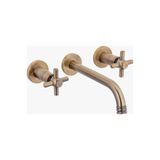 İSAOĞLU YAPI Antik Gold Ankastre Lavabo Bataryası Duvardan Armatür Vintage Tasarım