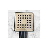 İSAOĞLU YAPI Antik Gold Banyo Yer Süzgeci 10*10 Banyo Gideri Antik Gold Renk Pirinç