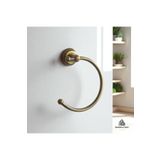 İSAOĞLU YAPI Antik Gold Havluluk Klasik Vintage Tasarım Pirinç Materyal Mat Siyah Banyo Havluluk
