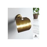 İsaoğlu Yapı Antik Gold Kapaklı Kağıtlık Klasik Tasarım Vintage Model Tuvalet Kağıtlığı Eskitme Gold Altın