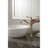 İSAOĞLU YAPI Antik Gold Retro Çanak Lavabo Bataryası Vintage Çanak Lavabo Uyumlu Pirinç Armatür