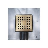 İSAOĞLU YAPI Antik Gold Yer Gideri Antik Gold Kanal Süzgeç 10*10 Antik Eskitme Gider