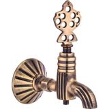 İsaoğlu Yapı Antik Kurna Musluğu Komple Pirinç Antik Gold Eskitme Hamam Musluğu