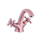 İsaoğlu Yapı Bakır Lavabo Bataryası Bronz Musluk Klasik Özel Tasarım Armatür Mat Bakır Banyo Musluğu Vintage Altın