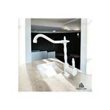 İsaoğlu Yapı Beyaz Zen Design Batarya Vintage Tasarım Rustik Armatür Pirinç Malzeme Renksiz