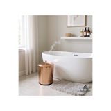 İsaoğlu Yapı Bronz Çöp Kovası Banyo Mutfak Uyumlu Bakır Kova Klasik Vintage Model Metal Altın