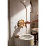 İSAOĞLU YAPI Bronz Kurna Muslukları, Bakır Hamam Seti, Tas Dahil, Retro Özel Tasarım