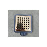 İSAOĞLU YAPI Gold Banyo Gider Süzgeci 10*10 Pirinc Banyo Gideri Gold Renk Koku Giderici