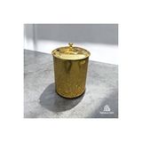 İsaoğlu Yapı Gold Çöp Kovası Vintage Tasarım Gold Premium Banyo Mutfak Kova Altın