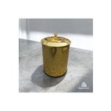 İSAOĞLU YAPI Gold Çöp Kovası Vintage Tasarım Gold Premium Banyo Mutfak Kova
