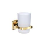 İSAOĞLU YAPI Gold Diş Fırçalık Etejerli Banyo Diş Fırçalığı Altın Pirinç Malzeme