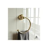 İsaoğlu Yapı Gold Havluluk Klasik Vintage Tasarım Pirinç Materyal Paslanmaz Gold Banyo Havluluğu Altın