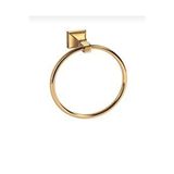 İsaoğlu Yapı Gold Havluluk Oval Tasarım Banyo Havluluk Pirinç Malzeme Altın
