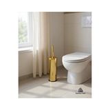 İSAOĞLU YAPI Gold Klozet Fırçası Altın Tuvalet Fırçası Metal Gold Banyo Fırçası