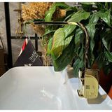 İsaoğlu Yapı Gold Lavabo Bataryası Kolay Abdest Yüksel Model Banyo Muslugu Kare Tasarım