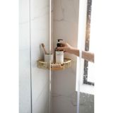İSAOĞLU YAPI Gold Şampuanlık Altın Tekli Raf Şampuanlık Pirinç Paslanmaz Ömür Boyu Garanti Gold Banyo Rafı