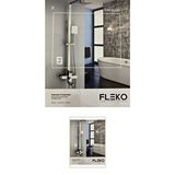 İSAOĞLU YAPI Inox Duş Seti Inox Tepe Yağmurlama Banyo Duş Sistemi Alt Armatür Dahil Set 5 Yıl Garantili