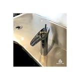 İsaoğlu Yapı Krom Şelale Musluk Nostaljik Tasarım Şelale Lavabo Bataryası Gümüş