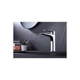 İSAOĞLU YAPI Lavabo Bataryası Kare Modern Tasarım Banyo Bataryası Gümüş Renk